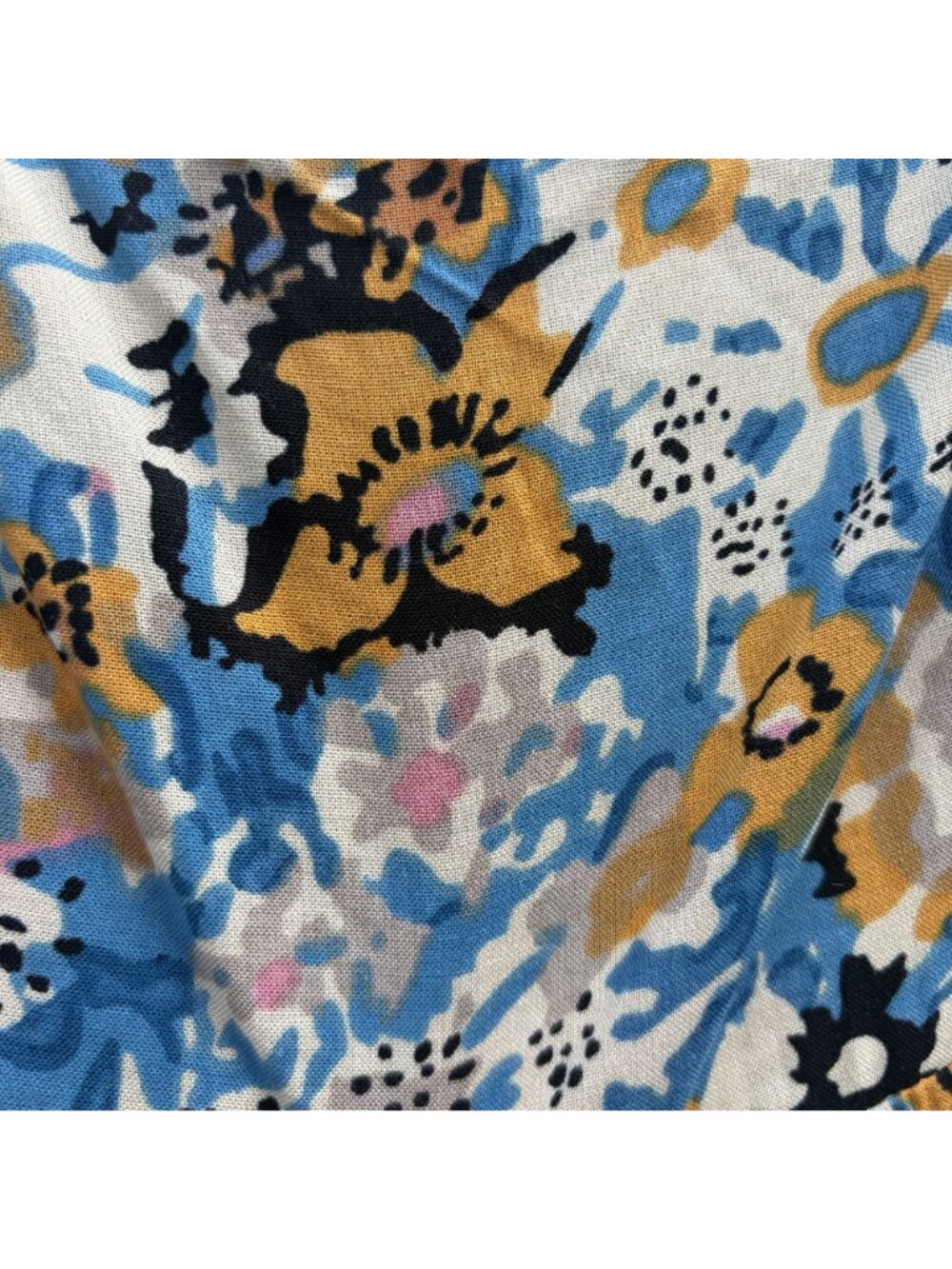 Natural Life Bailey Jumpsuit Floral XL Blue Pink Wide Leg Bohemian Pockets NEW - Picture 16 of 16